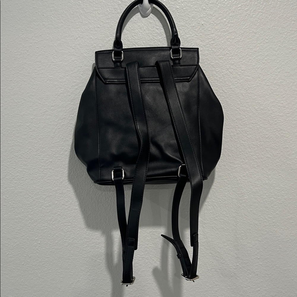 Nine West Black Ruffled Mini Backpack - Picture 2 of 8